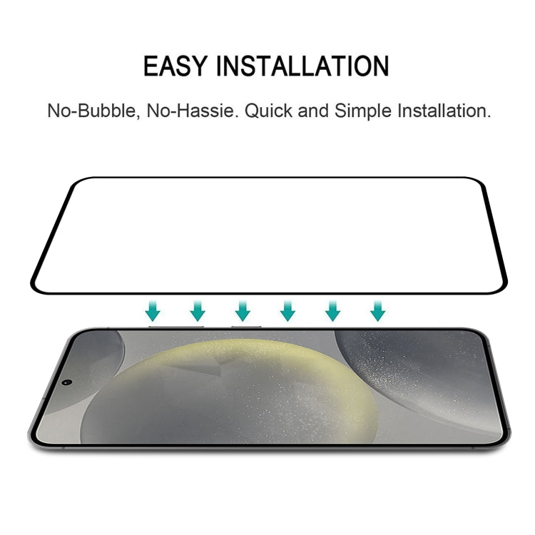 For Samsung Galaxy S25+ 5G Full Glue Screen Tempered Glass Film, Support Fingerprint Unlocking by buy2fix