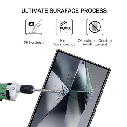For Samsung Galaxy S25 Ultra 5G 25pcs Full Glue Screen Tempered Glass Film, Support Fingerprint Unlocking by buy2fix