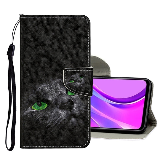 For Samsung Galaxy Note 20 Ultra Colored Drawing Pattern Horizontal Flip Leather Case with Holder & Card Slots & Wallet(Cartoon Cat)