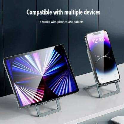 029 Desktop Portable Folding Aluminum Alloy Phone Holder(Metal Gun) - Desktop Holder by buy2fix | Online Shopping UK | buy2fix