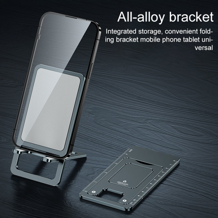 029 Desktop Portable Folding Aluminum Alloy Phone Holder(Metal Gun) - Desktop Holder by buy2fix | Online Shopping UK | buy2fix