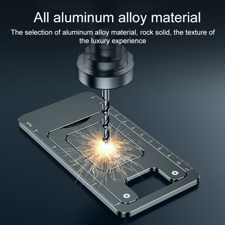 029 Desktop Portable Folding Aluminum Alloy Phone Holder(Silver) - Desktop Holder by buy2fix | Online Shopping UK | buy2fix