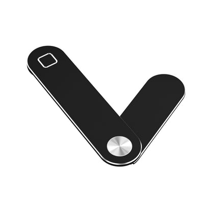 Multifunctional Portable Folding Magnetic Aluminum Alloy Phone Holder(Black) - Lazy Bracket by buy2fix | Online Shopping UK | buy2fix