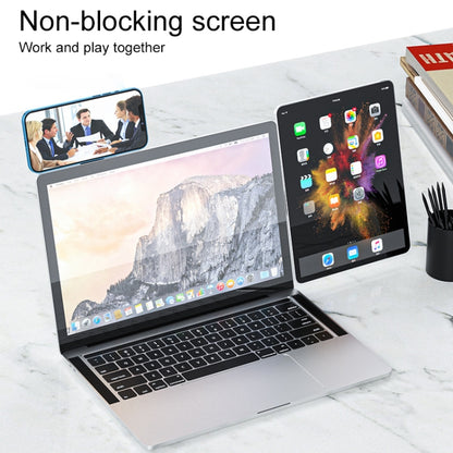 Multifunctional Portable Folding Magnetic Aluminum Alloy Phone Holder(Black) - Lazy Bracket by buy2fix | Online Shopping UK | buy2fix