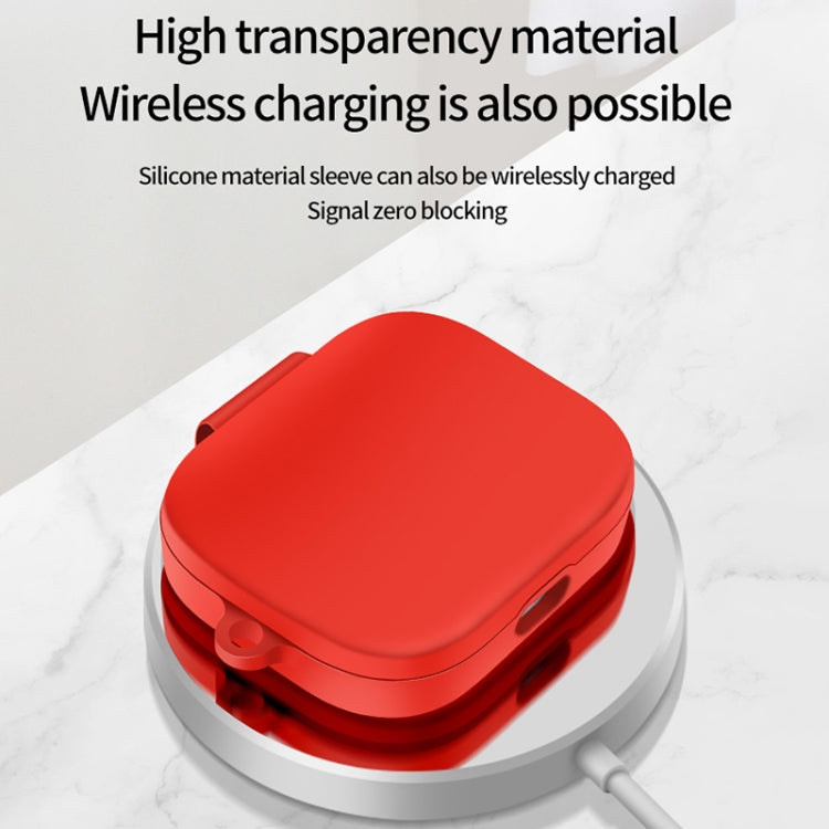 For Xiaomi Redmi Buds 5 Shockproof TPU Earphone Protective Case with Hook(Red) - Xiaomi Earphone Case by buy2fix | Online Shopping UK | buy2fix