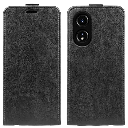For OPPO A58 4G R64 Texture Single Vertical Flip Leather Phone Case(Black) by buy2fix