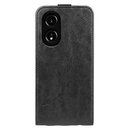 For OPPO A58 4G R64 Texture Single Vertical Flip Leather Phone Case(Black) by buy2fix