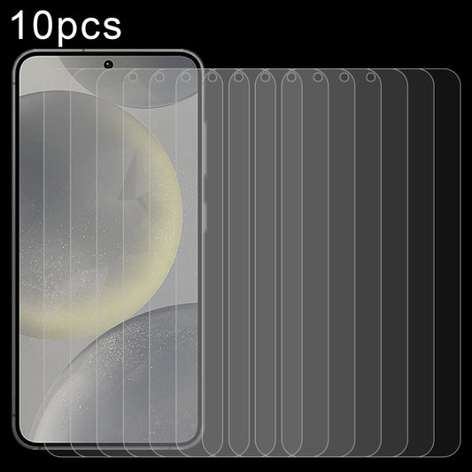 For Samsung Galaxy S25 5G 10pcs 0.18mm 9H 2.5D Tempered Glass Film, Support Fingerprint Unlocking by buy2fix