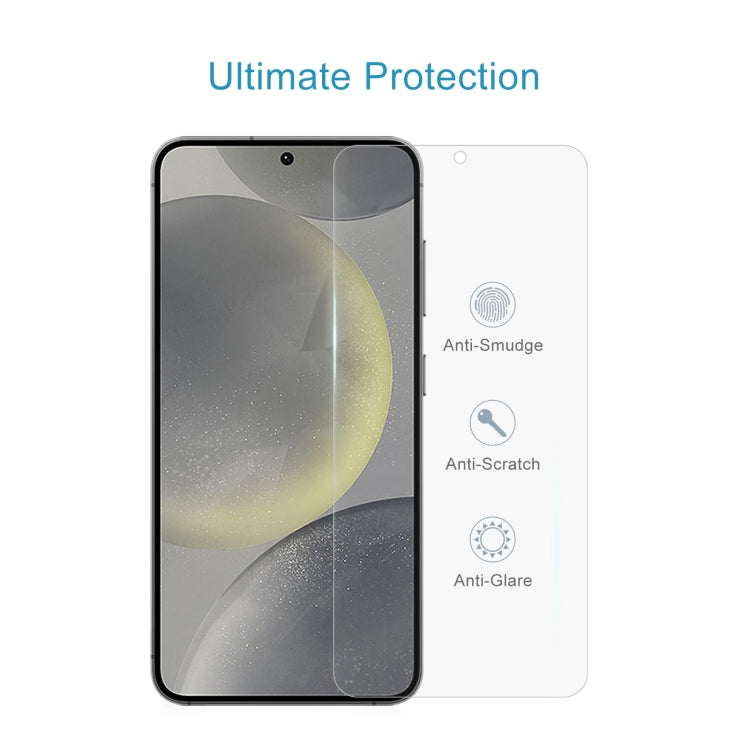 For Samsung Galaxy S25+ 5G 10pcs 0.18mm 9H 2.5D Tempered Glass Film, Support Fingerprint Unlocking by buy2fix