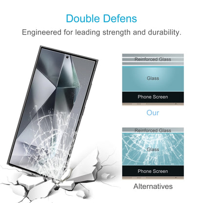 For Samsung Galaxy S25 Ultra 5G 50pcs 0.18mm 9H 2.5D Tempered Glass Film, Support Fingerprint Unlocking by buy2fix