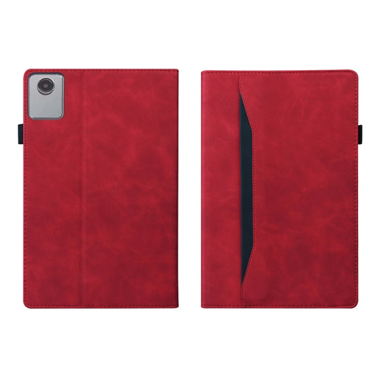 For Lenovo Tab M11 / Xiaoxin Pad 11 2024 2025 Business Shockproof Horizontal Flip Leather Tablet Case(Red) - Lenovo by buy2fix | Online Shopping UK | buy2fix