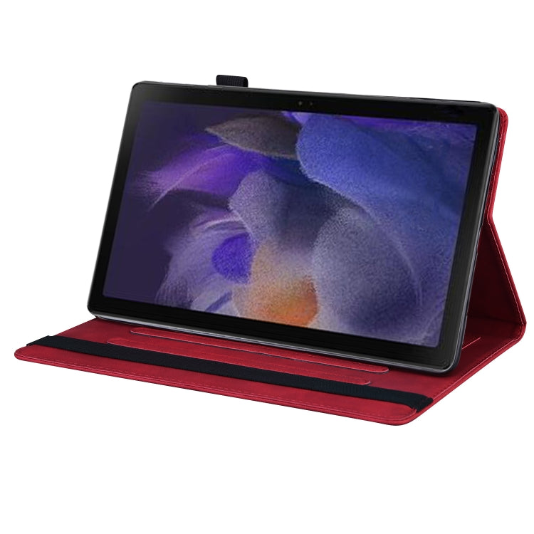 For Lenovo Tab M11 / Xiaoxin Pad 11 2024 2025 Business Shockproof Horizontal Flip Leather Tablet Case(Red) - Lenovo by buy2fix | Online Shopping UK | buy2fix
