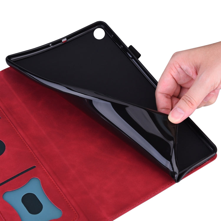 For Lenovo Tab M11 / Xiaoxin Pad 11 2024 2025 Business Shockproof Horizontal Flip Leather Tablet Case(Red) - Lenovo by buy2fix | Online Shopping UK | buy2fix