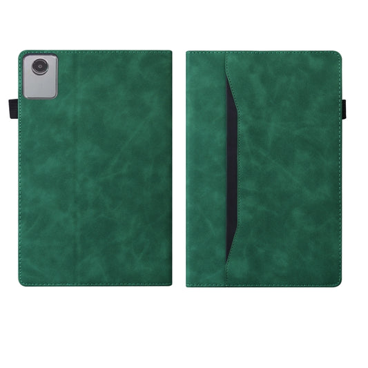 For Lenovo Tab M11 / Xiaoxin Pad 11 2024 2025 Business Shockproof Horizontal Flip Leather Tablet Case(Green) - Lenovo by buy2fix | Online Shopping UK | buy2fix