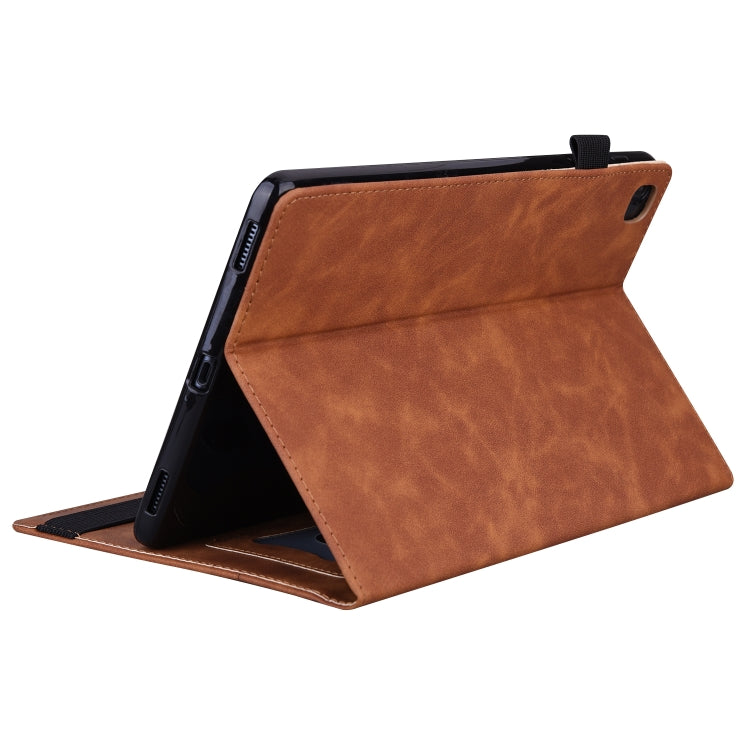 For Lenovo Tab M11 / Xiaoxin Pad 11 2024 2025 Business Shockproof Horizontal Flip Leather Tablet Case(Brown) - Lenovo by buy2fix | Online Shopping UK | buy2fix