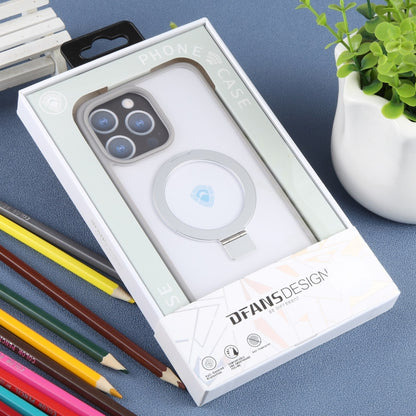 For iPhone 15 Pro DFANS DESIGN Frosted Magsafe Magnetic Holder Phone Case(Grey) - iPhone 15 Pro Cases by DFANS DESIGN | Online Shopping UK | buy2fix