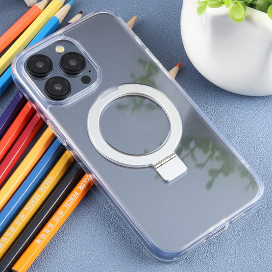 For iPhone 15 Pro DFANS DESIGN Frosted Magsafe Magnetic Holder Phone Case(Transparent) - iPhone 15 Pro Cases by DFANS DESIGN | Online Shopping UK | buy2fix