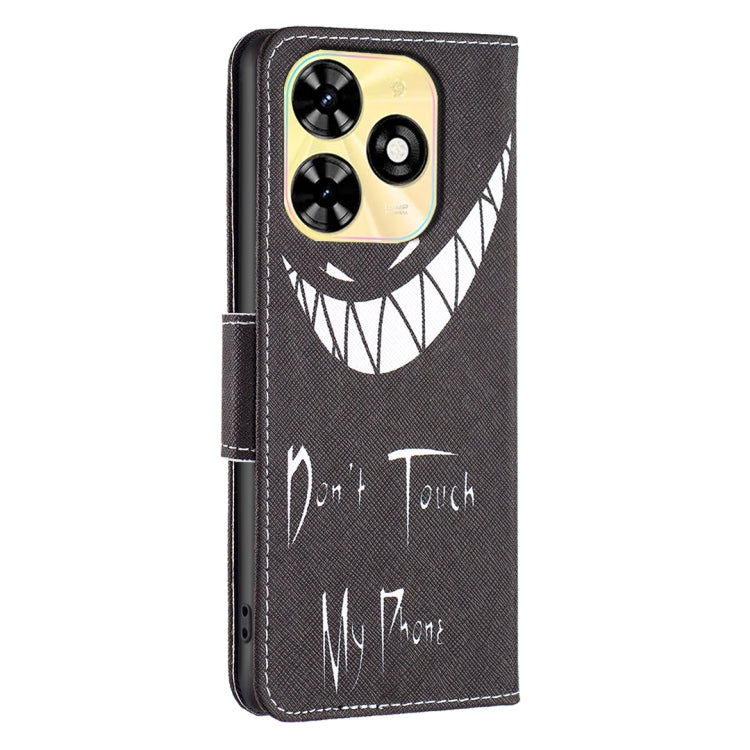 For Tecno Spark Go 2024 / 20C / POP 8 Colored Drawing Pattern Leather Phone Case(Smirk) by buy2fix