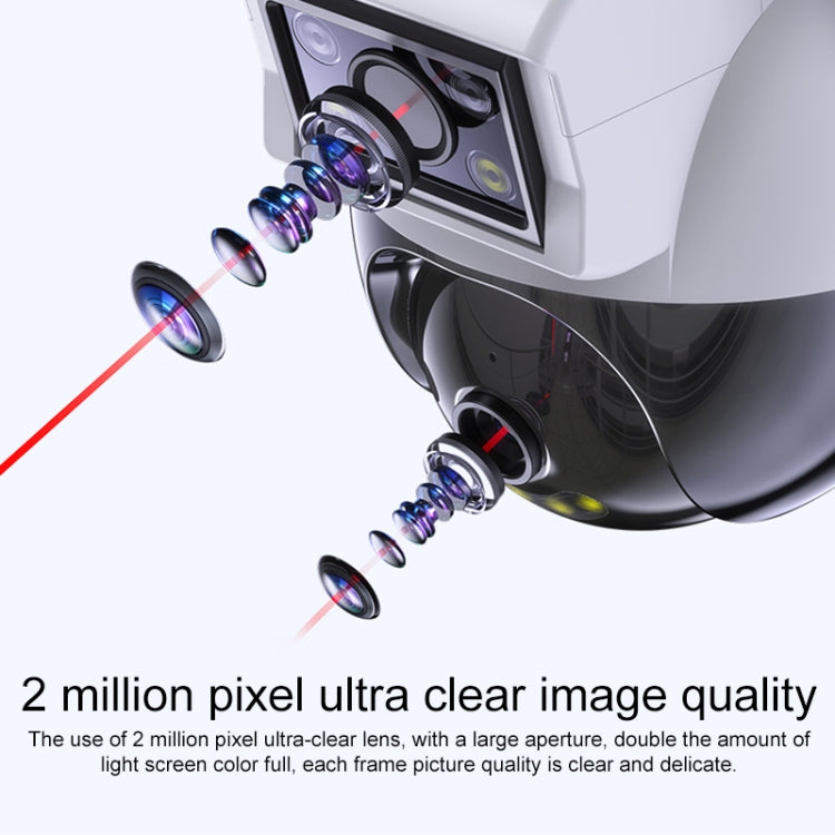 Yesido KM12 2.0MP Dual Lens Full Color HD Camera, Specification:EU Plug - Wireless Camera by Yesido | Online Shopping UK | buy2fix