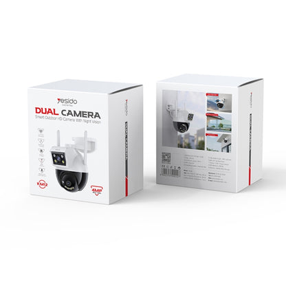 Yesido KM12 2.0MP Dual Lens Full Color HD Camera, Specification:EU Plug - Wireless Camera by Yesido | Online Shopping UK | buy2fix