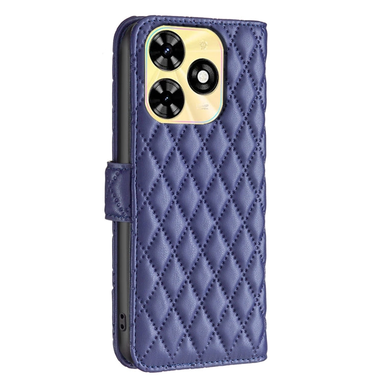 For Tecno Spark Go 2024 / 20C Diamond Lattice Wallet Flip Leather Phone Case(Blue) by buy2fix