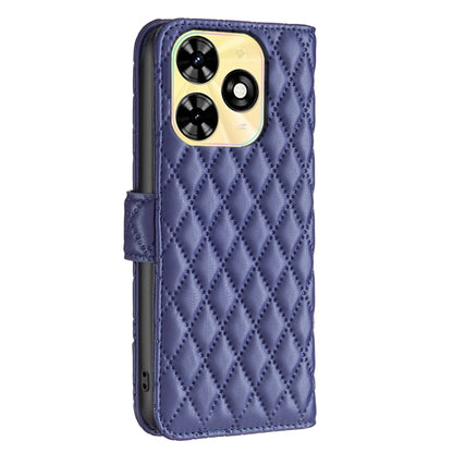 For Tecno Spark Go 2024 / 20C Diamond Lattice Wallet Flip Leather Phone Case(Blue) by buy2fix