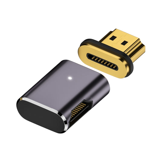 8K 60Hz HDTV to HDTV Magnetic Adapter, Male Straight Female Side Right Bend by buy2fix