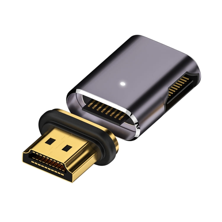 8K 60Hz HDTV to HDTV Magnetic Adapter, Male Straight Female Side Left Bend by buy2fix