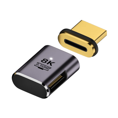 8K 60Hz HDTV to HDTV Magnetic Adapter, Male Straight Female Side Left Bend by buy2fix