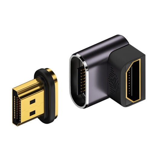 8K 60Hz HDTV to HDTV Magnetic Adapter, 3D Curved Female Vertical Front Side by buy2fix