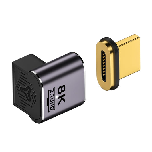 8K 60Hz HDTV to HDTV Magnetic Adapter, 3D Curved Female Vertical Front Side by buy2fix