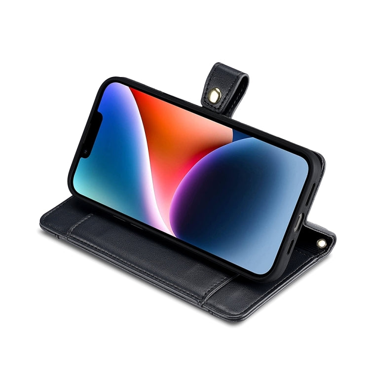 For Motorola Moto G84 5G Lite Sheep Texture Cross-body Zipper Wallet Leather Phone Case(Black) by buy2fix