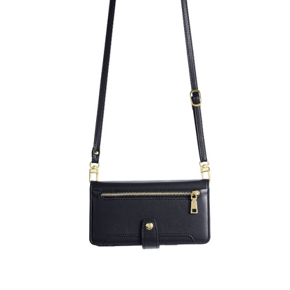 For Motorola Moto G84 5G Lite Sheep Texture Cross-body Zipper Wallet Leather Phone Case(Black) by buy2fix