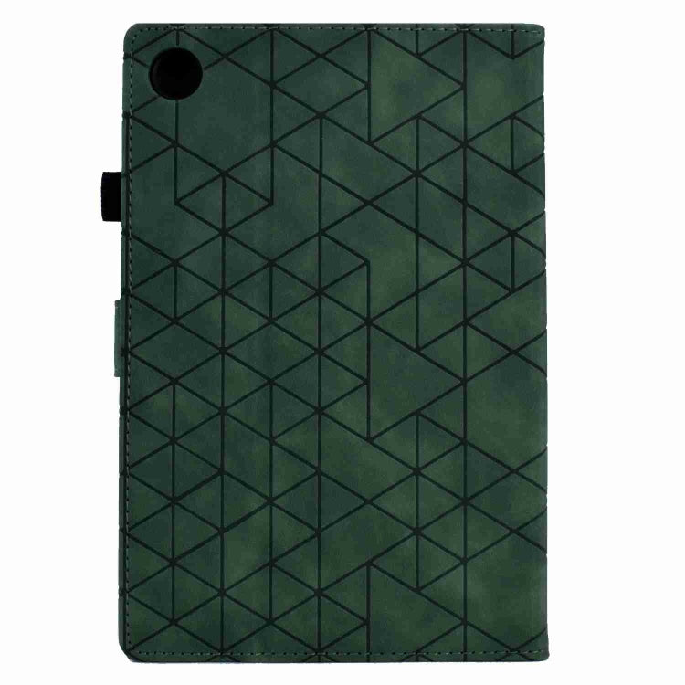 For Samsung Galaxy Tab A8 2022 SM-X200 Rhombus TPU Smart Leather Tablet Case(Green) - Other Galaxy Tab PC by buy2fix | Online Shopping UK | buy2fix
