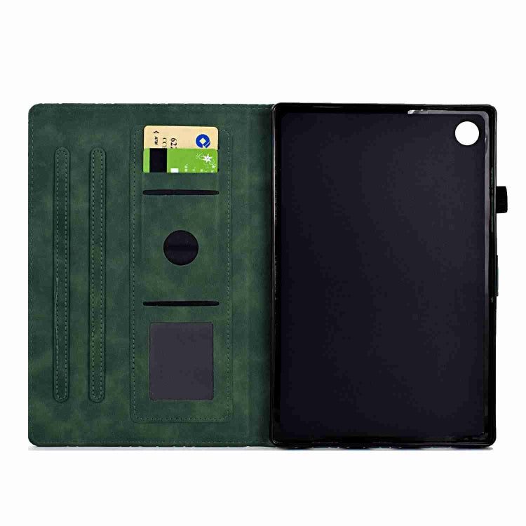 For Samsung Galaxy Tab A8 2022 SM-X200 Rhombus TPU Smart Leather Tablet Case(Green) - Other Galaxy Tab PC by buy2fix | Online Shopping UK | buy2fix