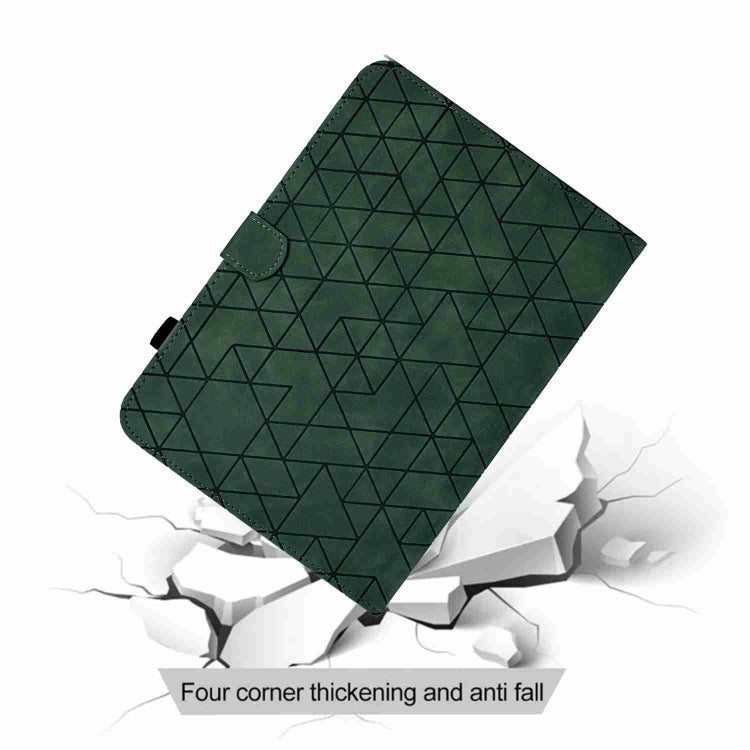 For Samsung Galaxy Tab A8 2022 SM-X200 Rhombus TPU Smart Leather Tablet Case(Green) - Other Galaxy Tab PC by buy2fix | Online Shopping UK | buy2fix