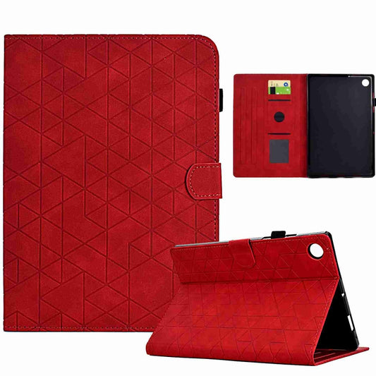 For Samsung Galaxy Tab A8 2022 SM-X200 Rhombus TPU Smart Leather Tablet Case(Red) - Other Galaxy Tab PC by buy2fix | Online Shopping UK | buy2fix