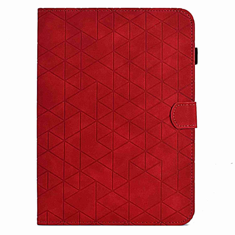 For Samsung Galaxy Tab A8 2022 SM-X200 Rhombus TPU Smart Leather Tablet Case(Red) - Other Galaxy Tab PC by buy2fix | Online Shopping UK | buy2fix