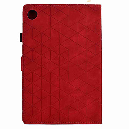 For Samsung Galaxy Tab A8 2022 SM-X200 Rhombus TPU Smart Leather Tablet Case(Red) - Other Galaxy Tab PC by buy2fix | Online Shopping UK | buy2fix