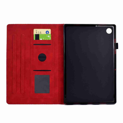 For Samsung Galaxy Tab A8 2022 SM-X200 Rhombus TPU Smart Leather Tablet Case(Red) - Other Galaxy Tab PC by buy2fix | Online Shopping UK | buy2fix