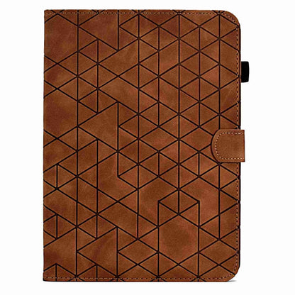 For Samsung Galaxy Tab A8 2022 SM-X200 Rhombus TPU Smart Leather Tablet Case(Brown) - Other Galaxy Tab PC by buy2fix | Online Shopping UK | buy2fix