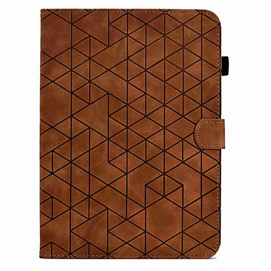 For Samsung Galaxy Tab A8 2022 SM-X200 Rhombus TPU Smart Leather Tablet Case(Brown) - Other Galaxy Tab PC by buy2fix | Online Shopping UK | buy2fix