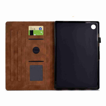 For Samsung Galaxy Tab A8 2022 SM-X200 Rhombus TPU Smart Leather Tablet Case(Brown) - Other Galaxy Tab PC by buy2fix | Online Shopping UK | buy2fix