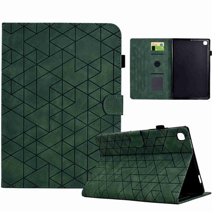 For Samsung Galaxy Tab S6 Lite P610 Rhombus TPU Smart Leather Tablet Case(Green) by buy2fix