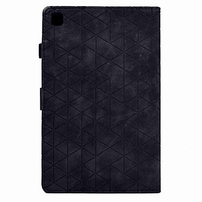 For Samsung Galaxy Tab S6 Lite P610 Rhombus TPU Smart Leather Tablet Case(Black) - Tab S6 Lite P610 / P615 by buy2fix | Online Shopping UK | buy2fix