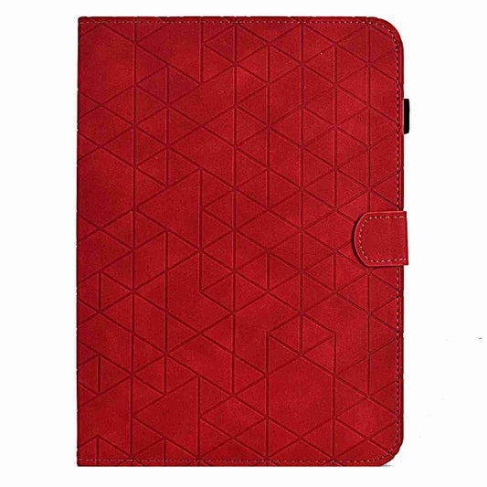 For Samsung Galaxy Tab S7 / S8 Rhombus TPU Smart Leather Tablet Case(Red) - Galaxy Tab S8 Cases by buy2fix | Online Shopping UK | buy2fix