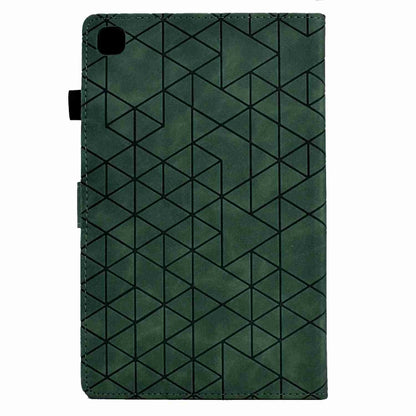 For Samsung Galaxy Tab A7 10.4 2020 T500 Rhombus TPU Smart Leather Tablet Case(Green) - Other Galaxy Tab PC by buy2fix | Online Shopping UK | buy2fix