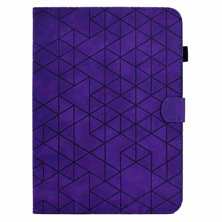 For Samsung Galaxy Tab A7 10.4 2020 T500 Rhombus TPU Smart Leather Tablet Case(Purple) - Other Galaxy Tab PC by buy2fix | Online Shopping UK | buy2fix