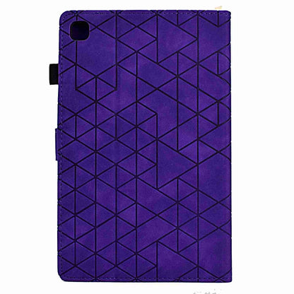 For Samsung Galaxy Tab A7 10.4 2020 T500 Rhombus TPU Smart Leather Tablet Case(Purple) - Other Galaxy Tab PC by buy2fix | Online Shopping UK | buy2fix
