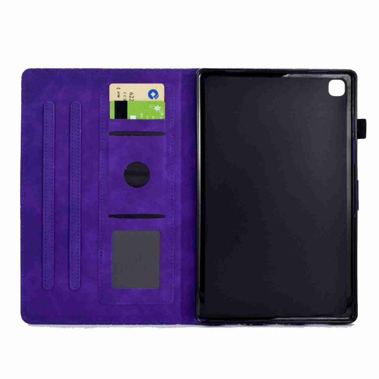 For Samsung Galaxy Tab A7 10.4 2020 T500 Rhombus TPU Smart Leather Tablet Case(Purple) - Other Galaxy Tab PC by buy2fix | Online Shopping UK | buy2fix